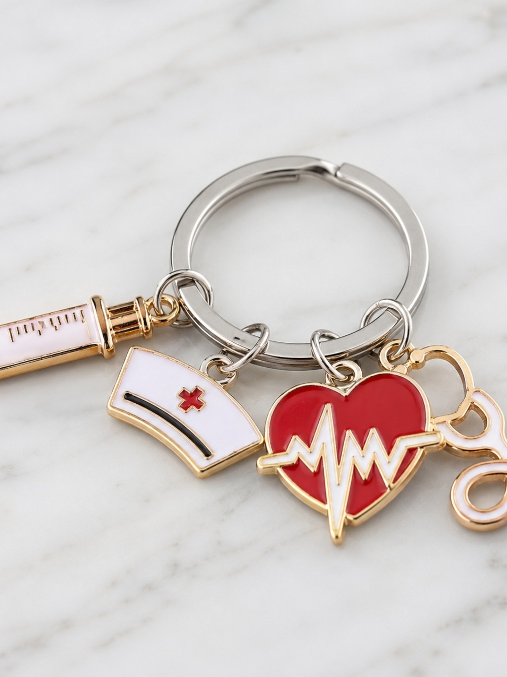 3 for $25 Medical Nurse Charm Keychain Heathcare Aid